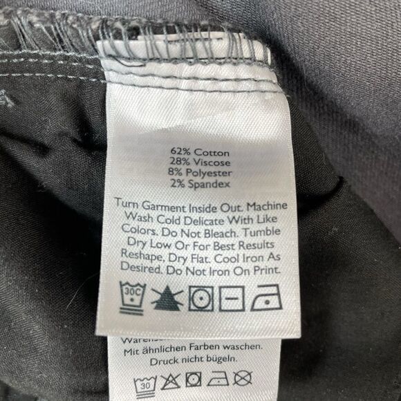 Eddie Bauer Gray Stretch Slim Cropped Jeans EUC - Picture 7 of 10